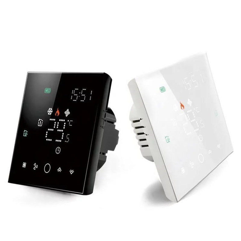 Wi-Fi скляний терморегулятор Ecoset TGW-003 Wi-Fi з датчиком підлоги 3м
